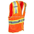 Men's Hi-Vis Fluorescent OrangeYellow Surveyor Vest